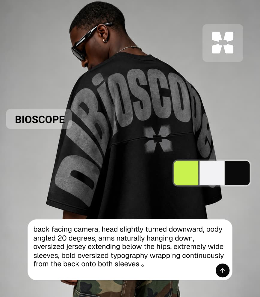 Ropa de la marca Bioscope generada a partir del kit de marca